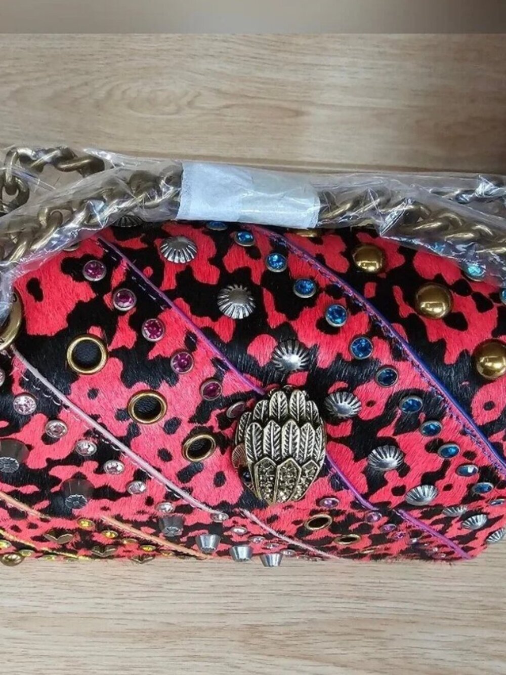 Kurt Geiger Mini Kensington Structured Crossbody Bag Crystals, Studs & More NWT - Picture 11 of 12